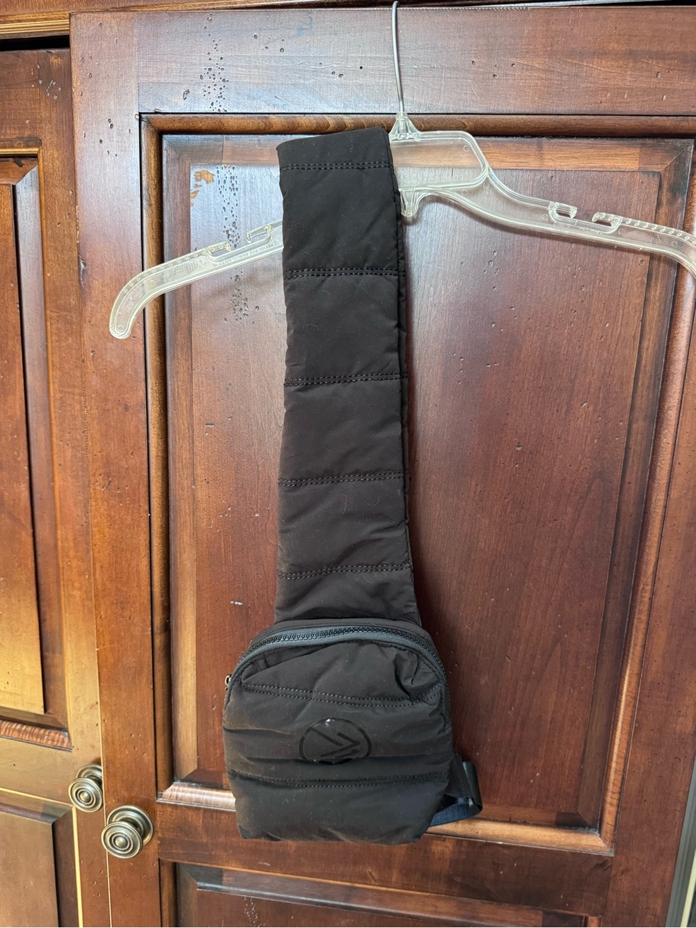 Savvi Black Sling Bag - Quilted Crossbody Carry